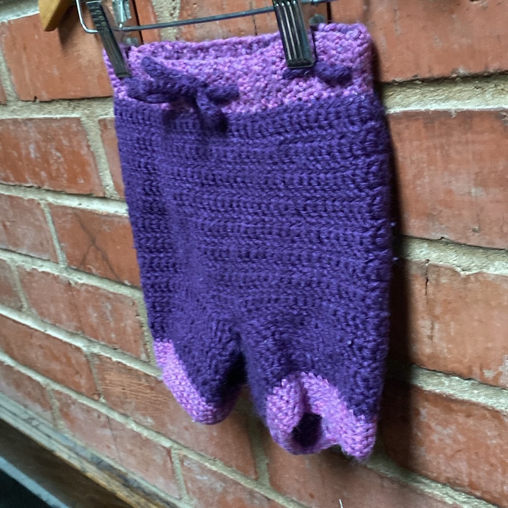 Wool shorties hand crocheted - Picture 2 of 5